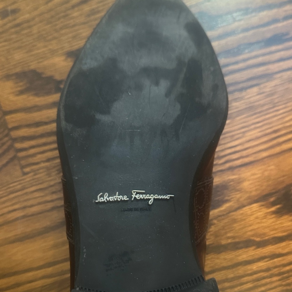 Salvatore Ferragamo Rich Brown Leather Loafers - Picture 5 of 7